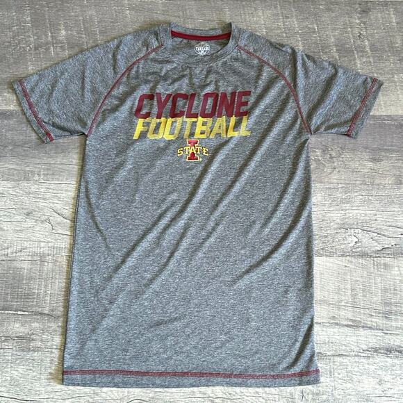Rivalry Threads Iowa State Cyclones Football T Shirt Mens S Grey Short Sleeve - Picture 1 of 5